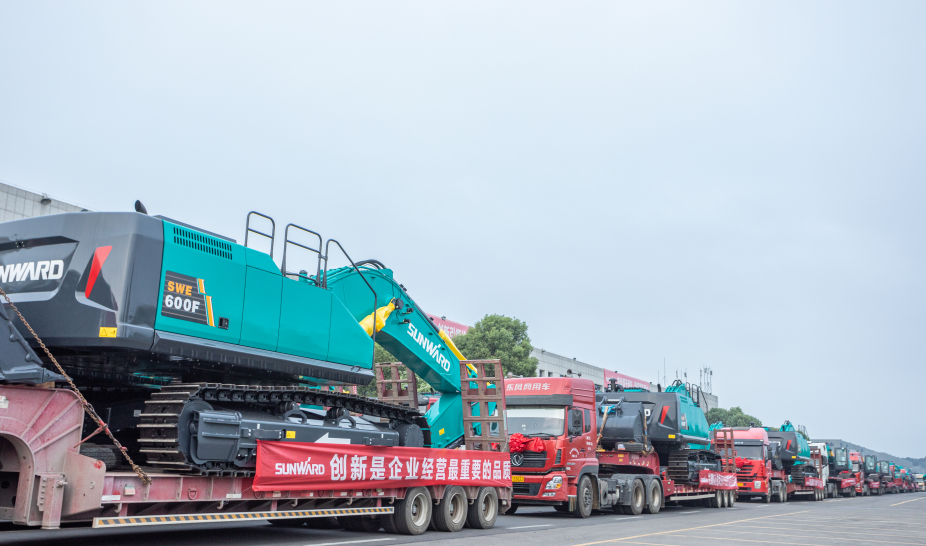 里程碑!山河智能出口欧洲第20000台暨大型挖掘机批量交付仪式成功举行