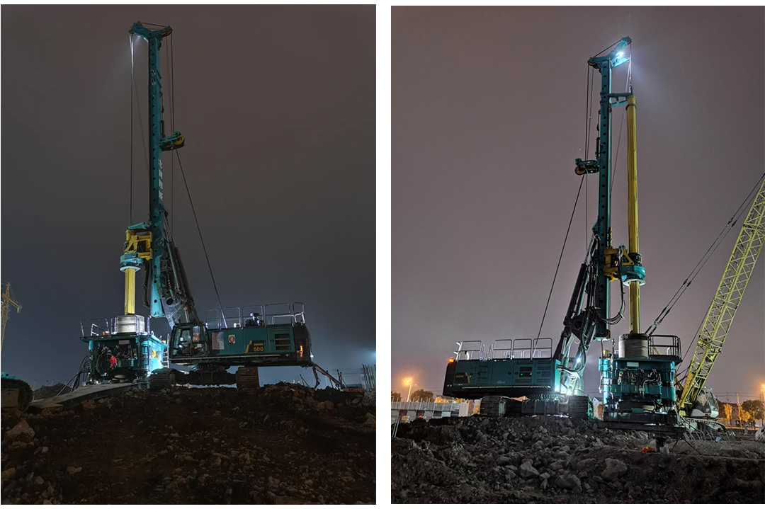利器出击!山河智能SWRC260全回转全套管钻机成功完成首钻