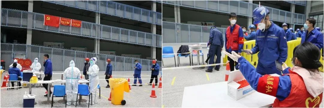 抗疫先锋在行动！山河智能志愿者助力核酸采样