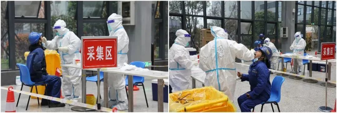 抗疫先锋在行动！山河智能志愿者助力核酸采样