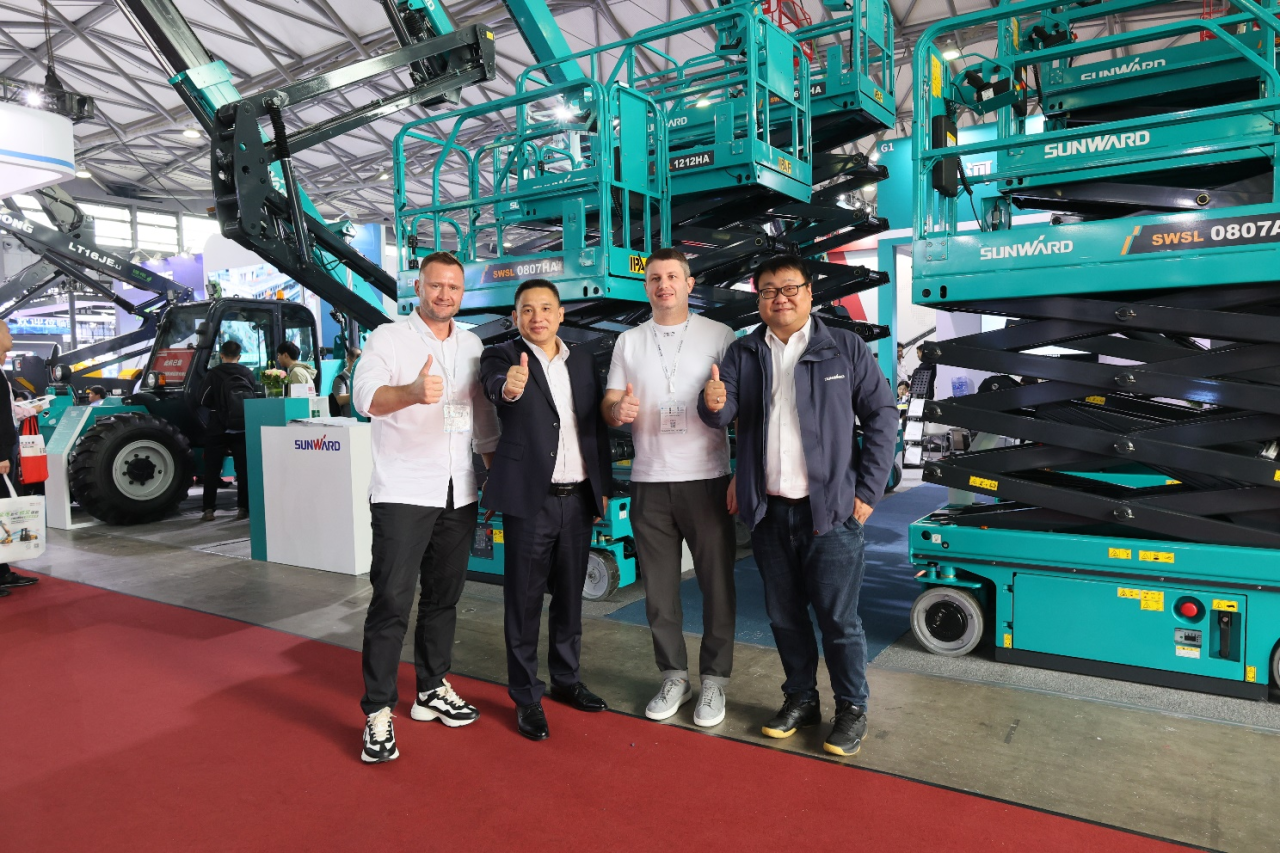 精品出击，闪耀魔都！山河智能全系列高空机械亮相2023亚洲国际高空展